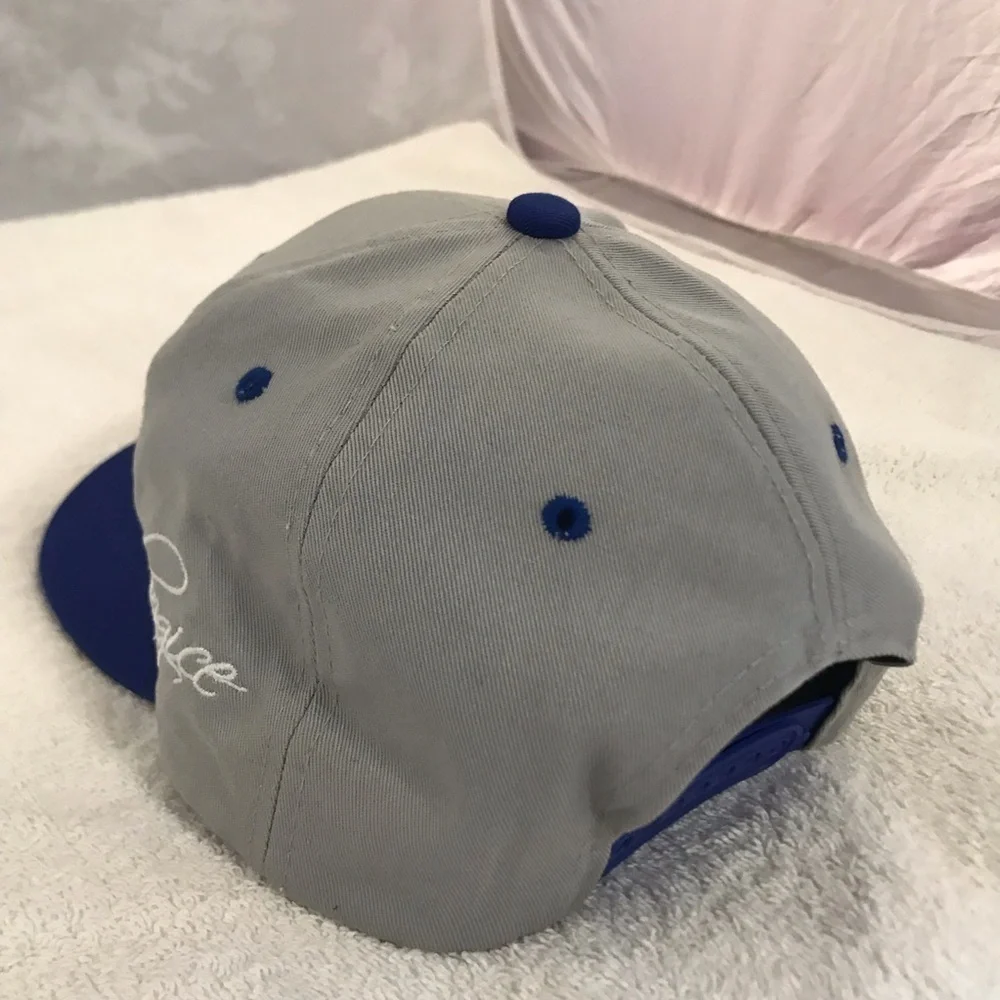King Ice for London England Grey & Blue SnapBack Adjustable Travel & Ball Cap